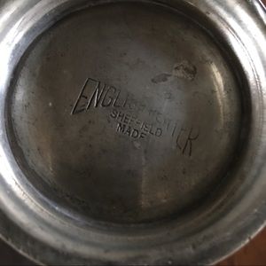 Antique Accents - Antique Danish Pewter Bowl /Plate Antique Accents - Antique Danish Pewter Bowl /Plate